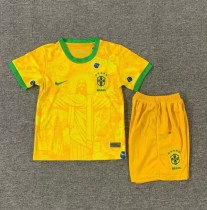 25-26 Brazil Yellow Special Edition Kids Soccer Jersey 1:1 Thai Quality 25-26 Brazil Yellow Special Edition Kids Soccer Jersey 1:1 Thai Quality