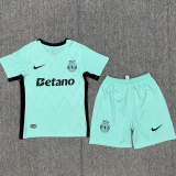 25-26 Sporting Lisbon Fourth Kids Soccer Jersey 1:1 Thai Quality