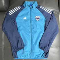 25-26 Boca Juniors Lake blue Windbreaker 25-26 Boca Juniors Lake blue Windbreaker