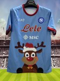 25-26 Napoli Blue Christmas Edition Fans Soccer Jersey 1:1 Thai Quality