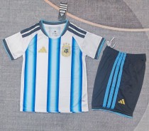 25-26 Argentina Home Kids Soccer Jersey 1:1 Thai Quality