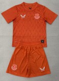 25-26 EVE Orange Goalkeeper Kids Soccer Jersey 1:1 Thai Quality
