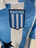 1997-1998 Racing Club Home Retro Soccer Jersey