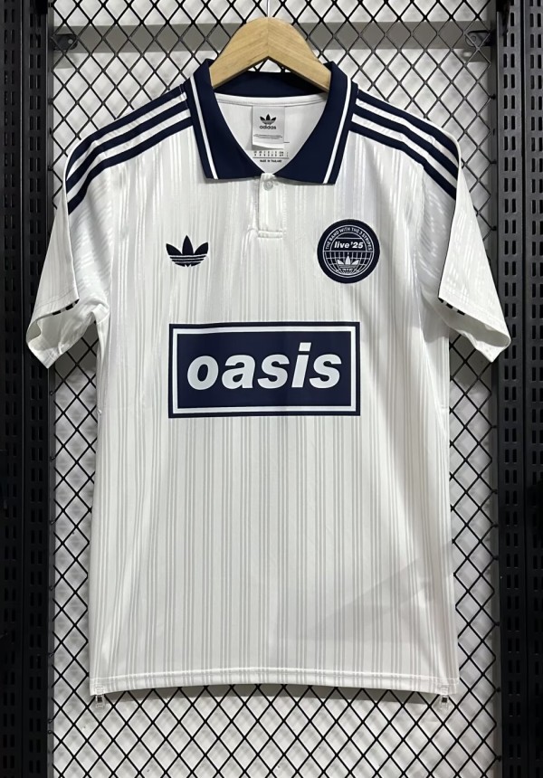 2025 AD Oasis Joint Edition White Polo Short Sleeve