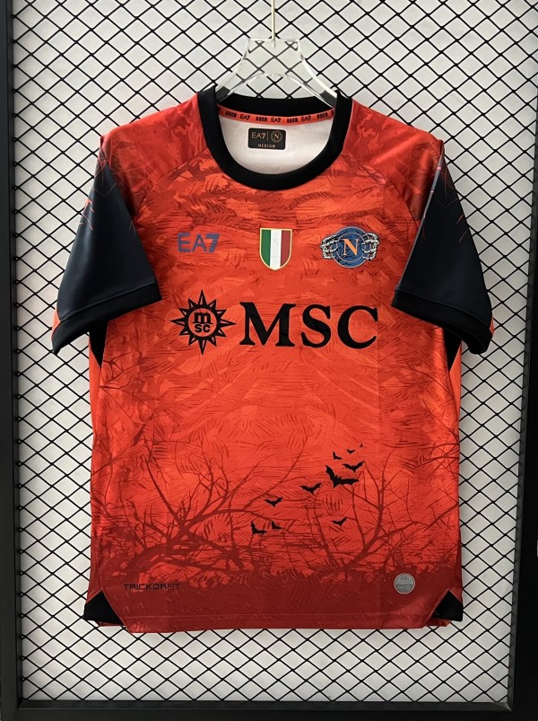 25-26 Napoli Orange All Saints' Day Fans Soccer Jersey