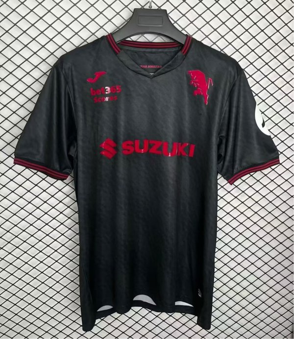 25-26 Torino Black Commemorative Edition Fans Soccer Jersey