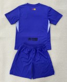 25-26 BAR Purple Goalkeeper Kids Soccer Jersey