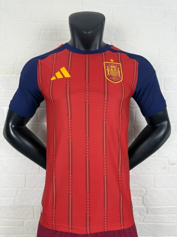 2026 World Cup Spain Home Player Version Soccer Jersey