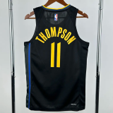 24-25 WARRIORS THOMPSON #11 Black Top Quality Hot Pressing NBA Jersey (Trapeze Edition) 飞人版