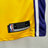 Lakers DONCIC #77 Yellow Top Quality Hot Pressing NBA Jersey(V领)