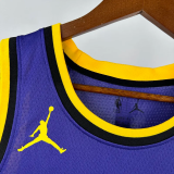 22-23 Lakers DONCIC #77 Purple Top Quality Hot Pressing NBA Jersey (Trapeze Edition) 飞人版