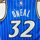 25-26 Magic O'NEAL #32 Blue Top Quality Hot Pressing NBA Jersey(条纹)