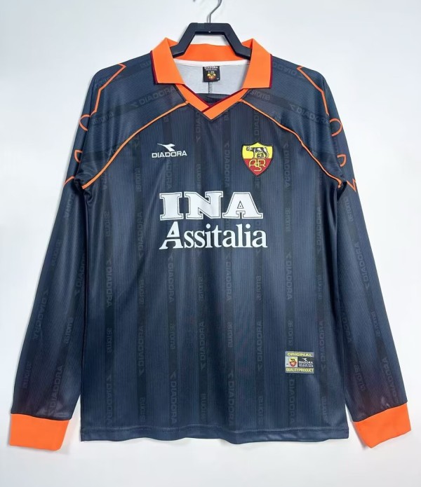 1999-2000 Roma Third Long Sleeve Retro Soccer Jersey