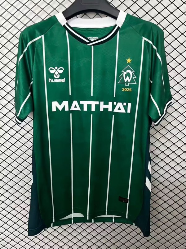 25-26 Werder Bremen Home Christmas Edition Fans Soccer Jersey