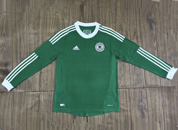 2012 Germany Away Long sleeves Retro Soccer Jersey
