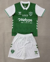 25-26 Saint Etienne Home Kids Soccer Jersey