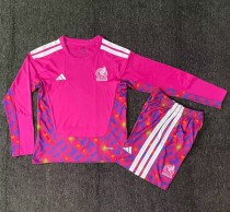 25-26 Mexico Goalkeeper Long Sleeve Kids Soccer Jersey (长袖) 25-26 Mexico Goalkeeper Long Sleeve Kids Soccer Jersey (长袖)