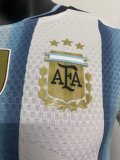 2026 World Cup Argentina Home Player Version Soccer Jersey
