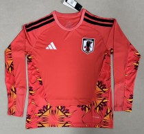 25-26 Japan Red GoalKeeper Long sleeves Fans Soccer Jersey 25-26 Japan Red GoalKeeper Long sleeves Fans Soccer Jersey