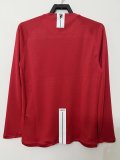 2007-2008 Man Utd Home UCL Edition long sleeve Retro Soccer Jersey