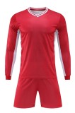 24-25 New Red High Quality Long Sleeve Training Suit