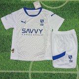 24-25 Al-Hilal Away Kids Soccer Jersey