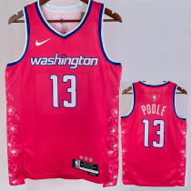 22-23 Wizards POOLE #13 Pink City Edition Top Quality Hot Pressing NBA Jersey 22-23 Wizards POOLE #13 Pink City Edition Top Quality Hot Pressing NBA Jersey