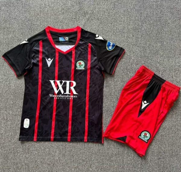 24-25 Blackburn Away Kids Soccer Jersey