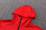 22-23 PSG Red Hoodie Jacket Tracksuit#F406