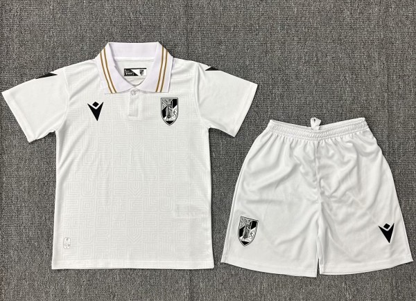 24-25 Vitória Home Kids Soccer Jersey