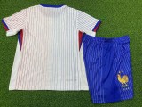 2024 France European Cup Away Player Version Kids Soccer Jersey