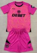 24-25 Wolves Pink GoalKeeper Adult Suit