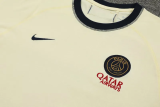 24-25 PSG Beige Training Short Suit (100%Cotton)纯棉