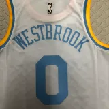 22-23 LAKERS WESTBROOK #0 White Top Quality Hot Pressing NBA Jersey (Retro Logo)