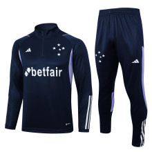 23-24 Cruzeiro High Quality Half Pull Tracksuit