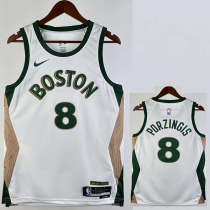 23-24 CELTICS PORZINGIS #8 White City Edition Home Top Quality Hot Pressing NBA Jersey 23-24 CELTICS PORZINGIS #8 White City Edition Home Top Quality Hot Pressing NBA Jersey