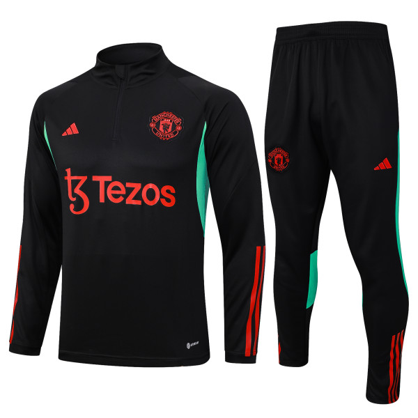 23-24 Man Utd High Quality Half Pull Tracksuit