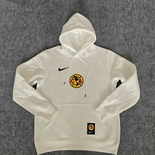 2024 America White Fleece Hoodie