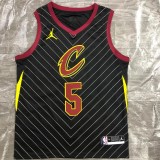 CLEVELAND SMITH JR. # 5 Black Top Quality Hot Pressing NBA Jersey