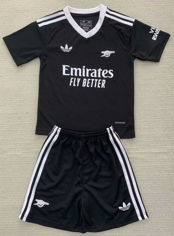 24-25 ARS Black GoalKeeper Kids Soccer Jersey