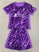24-25 LIV Purple GoalKeeper Kids Soccer Jersey