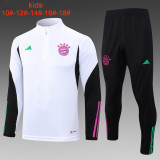 23-24 Bayern High Quality Kids Half Pull Tracksuit