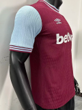 24-25 West Ham Home Player Version Soccer Jersey
