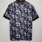 1990 England Away Black Retro Soccer Jersey