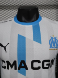 24-25 Marseille White Special Edition Player Version Soccer Jersey