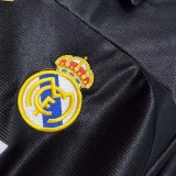 1999-2000 RMA Away Black Retro Soccer Jersey