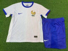 2024 France European Cup Away Player Version Kids Soccer Jersey