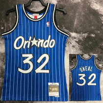 1995 Magic O'NEAL #32 Blue Retro Top Quality Hot Pressing NBA Jersey 1995 Magic O'NEAL #32 Blue Retro Top Quality Hot Pressing NBA Jersey