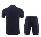 24-25 Ajax Dark Blue Training Short Suit (100%Cotton)纯棉