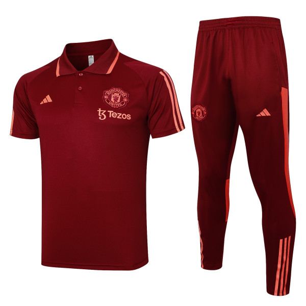 23-24 Man Utd High Quality Polo Tracksuit